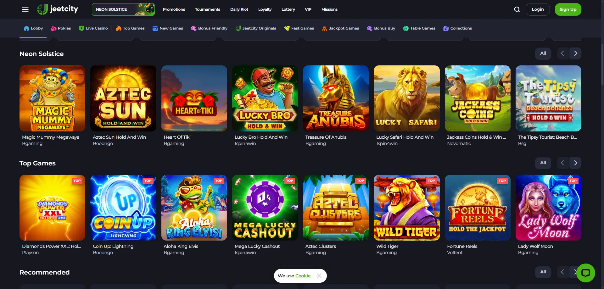 JeetCity Casino slot games — top titles and RTP guide